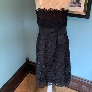 White House Black Market Lace Strapless Dr…